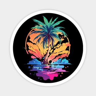 Color Splash Tropical Escape! Magnet